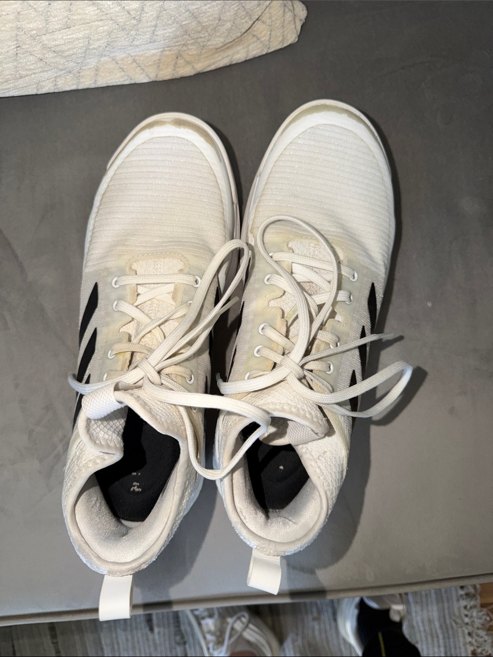 adidas White and Black Athletic Shoes